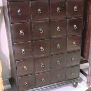 Indonesian Teak Hand Crafted Multi Drawer Cabinet