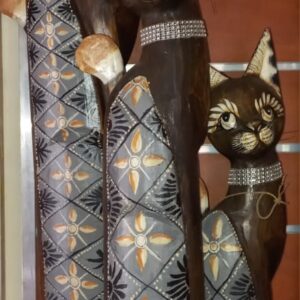 XL Wooden Cat Set 3