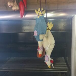 Hanging Upside-Down Chickens
