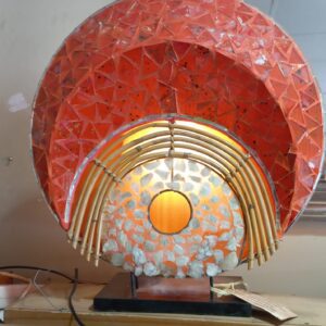 Mother of Pearl and Mosaic Lamp