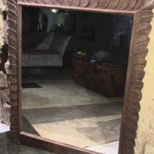 Hand Carved Teak Frame Mirror